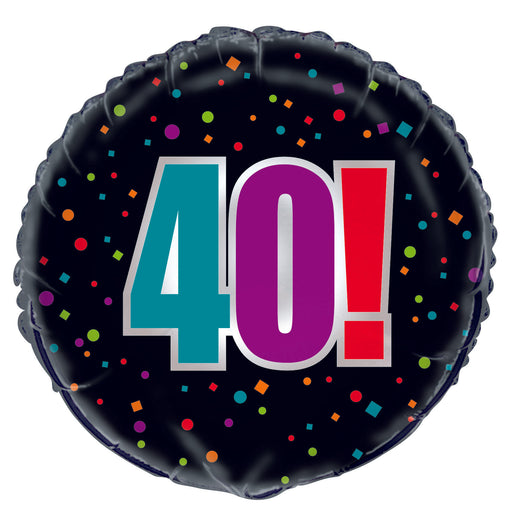 18'' Foil 40th Birthday Cheer