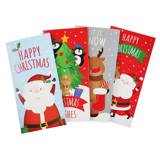 Cute Christmas Money Wallet  4Pk