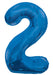 Giant Blue Foil Number '2' Balloon