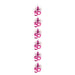 Hanging Cascade Decoration In Pink With No 50