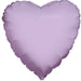 18'' Packaged Heart Lavender Foil Balloon