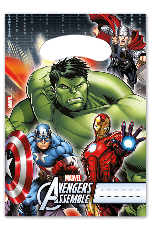 Avengers Hero Loot Bag 6pk