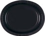 Midnight Black Oval Plates 8pk