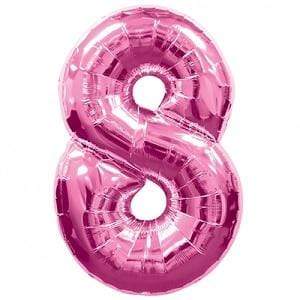 34'' Shape Foil Number 8 - Pink (Anagram)