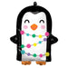 Bright Holiday Penguin Standard Shape Foil Balloons