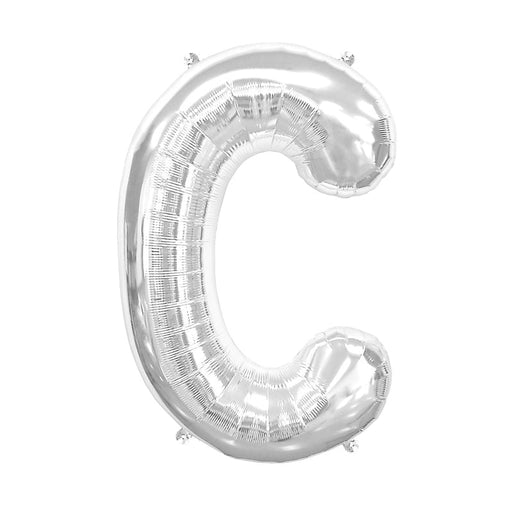 16'' Foil Letter C - Silver Packaged Air Fill