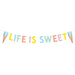 Pastel Ice Cream "Life is Sweet" Banner