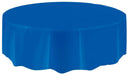 Royal Blue Round Plastic Tablecover 213 Dia