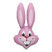 Pink Rabbit Shape Foil Balloon 23''W X 35''H