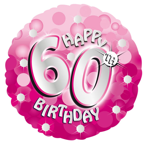 Pink Sparkle Happy 60th Birthday