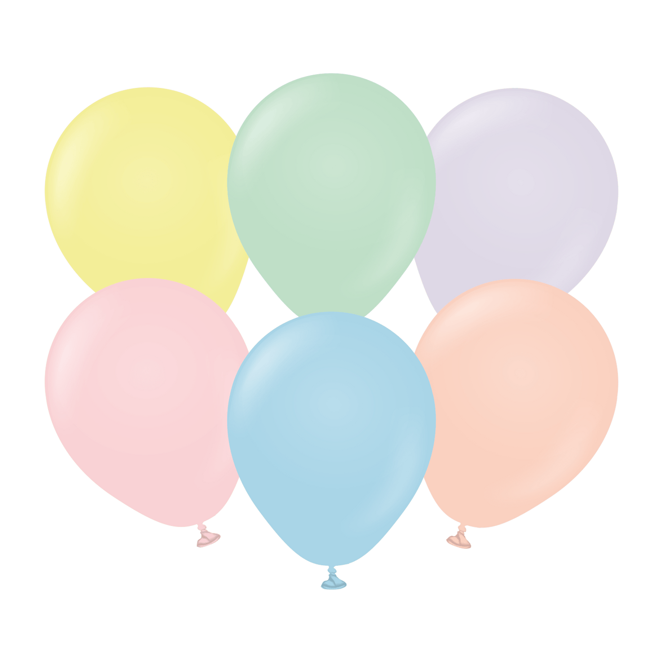 Kalisan Latex Balloons 5 Inch (100pk) Macaron Assorted Mix