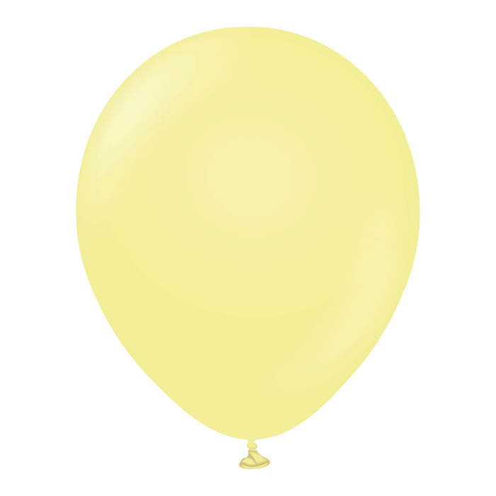 Kalisan Latex Balloons 12 Inch (100 pk) Macaron Yellow Balloons