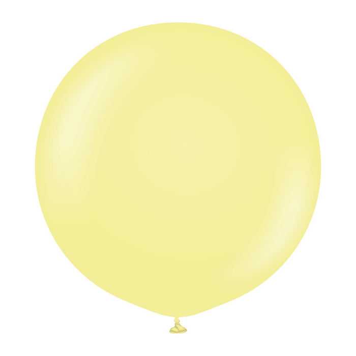 Kalisan Latex Balloons 24 Inch (2 pk) Macaron Yellow Balloons