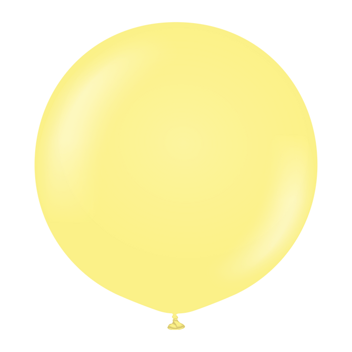 Kalisan Latex Balloons 36 Inch (2 pk) Macaron Yellow Balloons