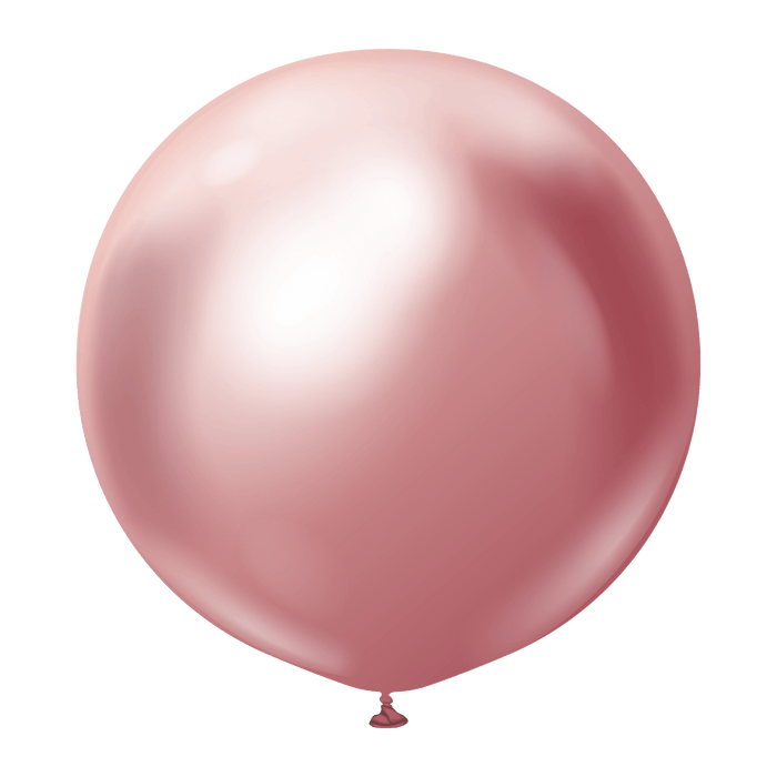 Kalisan 24 Inch (2pk) Mirror Pink Balloons