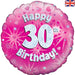 18'' Foil Happy 30th Birthday Pink