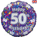 18'' Foil Happy 50th Birthday Streamers