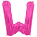 16'' Foil Letter W - Magenta Packaged Air Fill