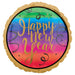 18'' Colourful New Year Foil Balloon