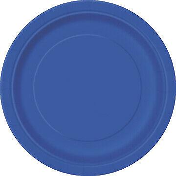 Royal Blue Paper Dessert Plates 8pk