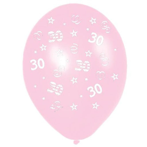 Balloon 11''/27.5Cm Bday 30-P Pink