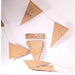 Kraft With Embossed Gold Mr & Mrs Bunting