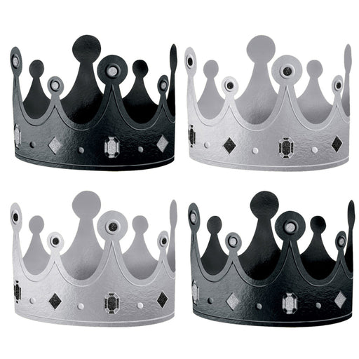 Black & White Crowns 12pk