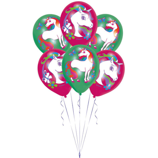 11'' Unicorn Latex Balloon 6pk