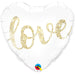 18'' Glitter Gold Love Foil Balloon