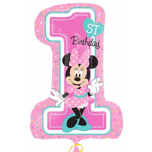 Minnie Mouse 1st Birthday Super Shape Foil Balloon