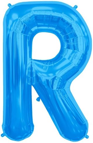 34'' Super Shape Foil Letter R - Blue