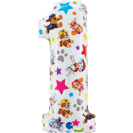 Paw Patrol Number 1 Foil Balloon