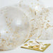 Gold Confetti Balloons 6 Pack
