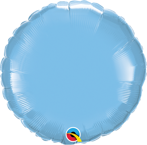 18 Inch Round Pale Blue Plain Foil (Flat)