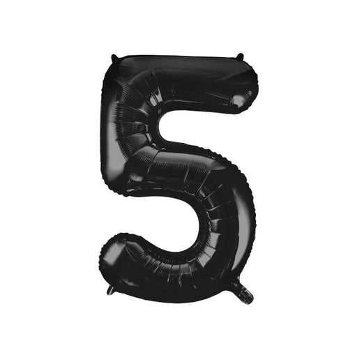 34'' Shape Foil Number 5 - Black (Unique)