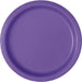 Neon Purple Plates 17cm 8pk