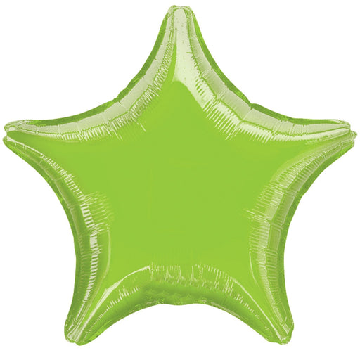 18 Inch Star Lime Green Foil (Flat)