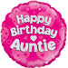 18'' Foil Happy Birthday Auntie