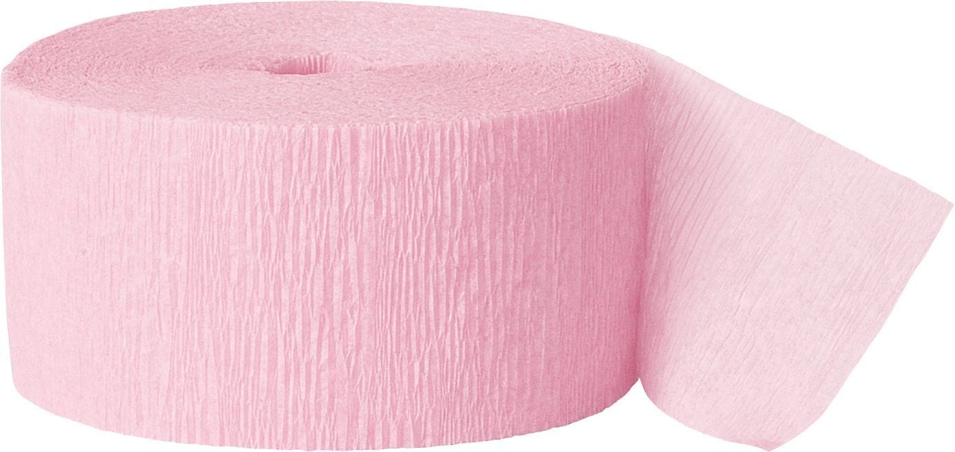 . Crepe Paper Light Pink Crepe Paper Stemer 45mm x 10mtr (5pk)