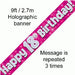 Foil Banner 18th Birthday Pink