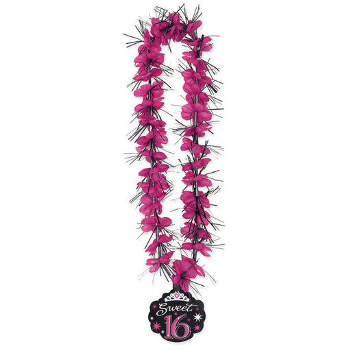Foil Lei With Printed Attachment