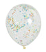 Multi-Coloured Confetti Balloons 6pk