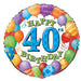 18'' FOIL 40TH BIRTHDAY BALLOONS