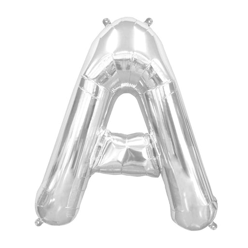 16'' Foil Letter A - Silver Packaged Air Fill