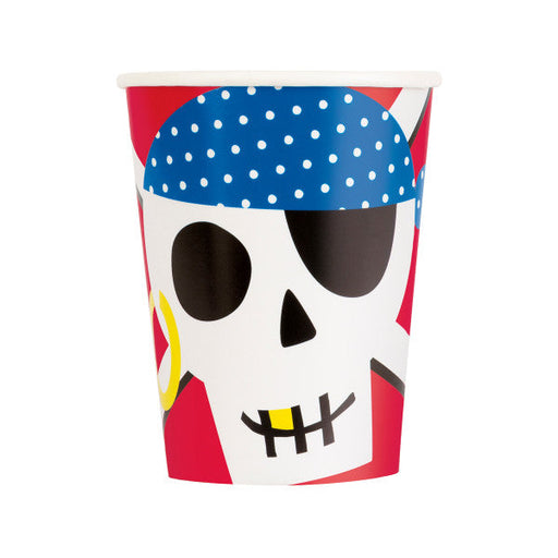 Ahoy Pirate Party Paper Cups (8pk)