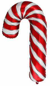 12 Inch Candy Cane Mini - Red / White