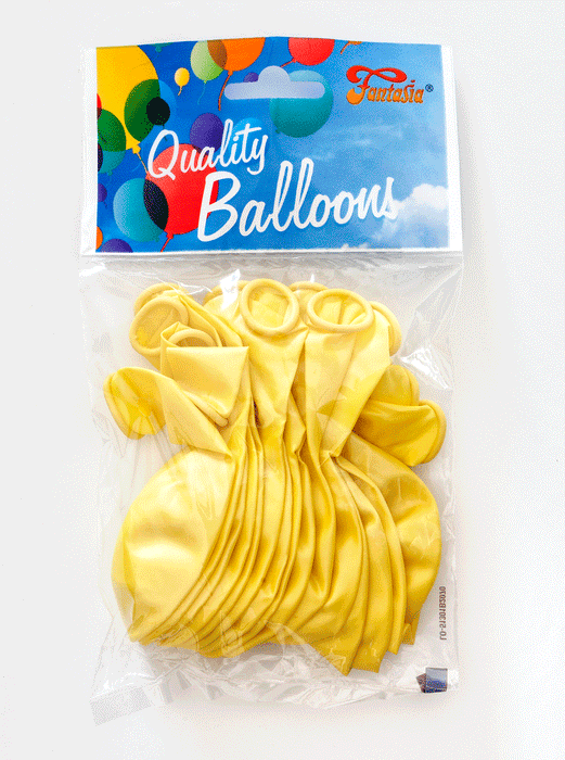 12" Lemon Shiny Balloons 15pk