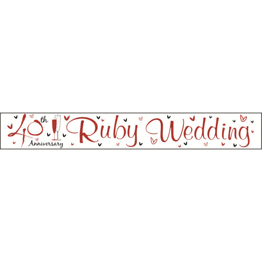 40th Ruby Anniversary Banner