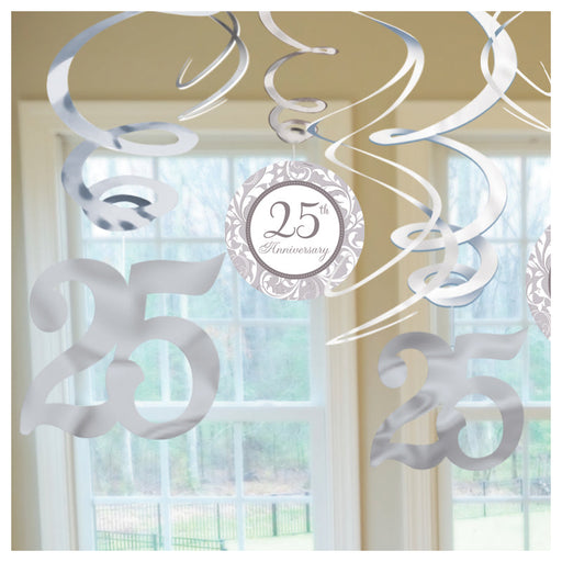 25th Anniversary Swirl Decoration