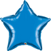 9 Inch Blue Star Foil (Flat)